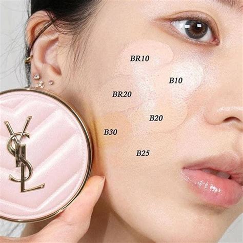 ysl cushion shade 20 review|ysl foundation color guide.